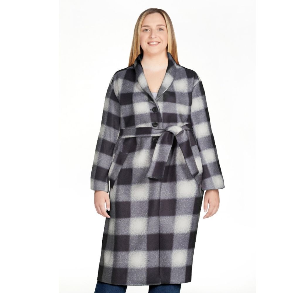 Time and Tru Women's LARGE Shawl Collar Coat